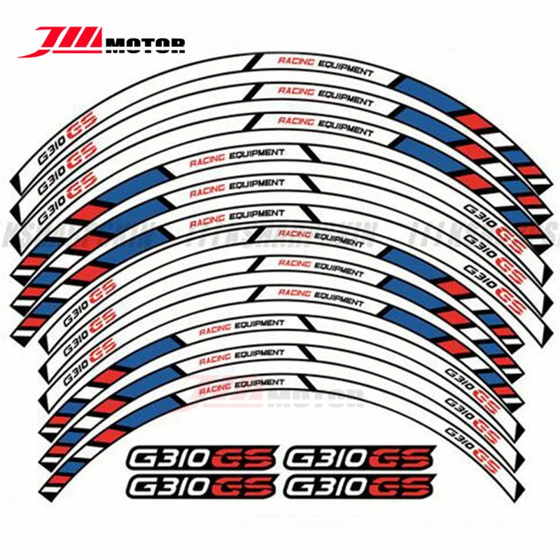 

17" Motorcycle Reflective Wheel Edge Outer Rim Stripe Decal Wheel Rim Stickers For BMW G310GS G310 GS G 310 GS