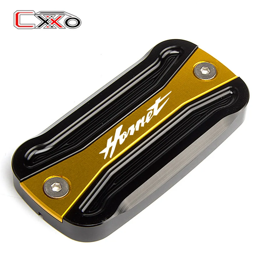 hornet gold Логотип CBR/Hornet Тормозная жидкость Крышка Резервуара Кепки для Honda CBR1000RR CBR600RR sliverwing 400 600 CBR600F Hornet 600 900 сертификатом от сертификационной 600F - Цвет: hornet gold