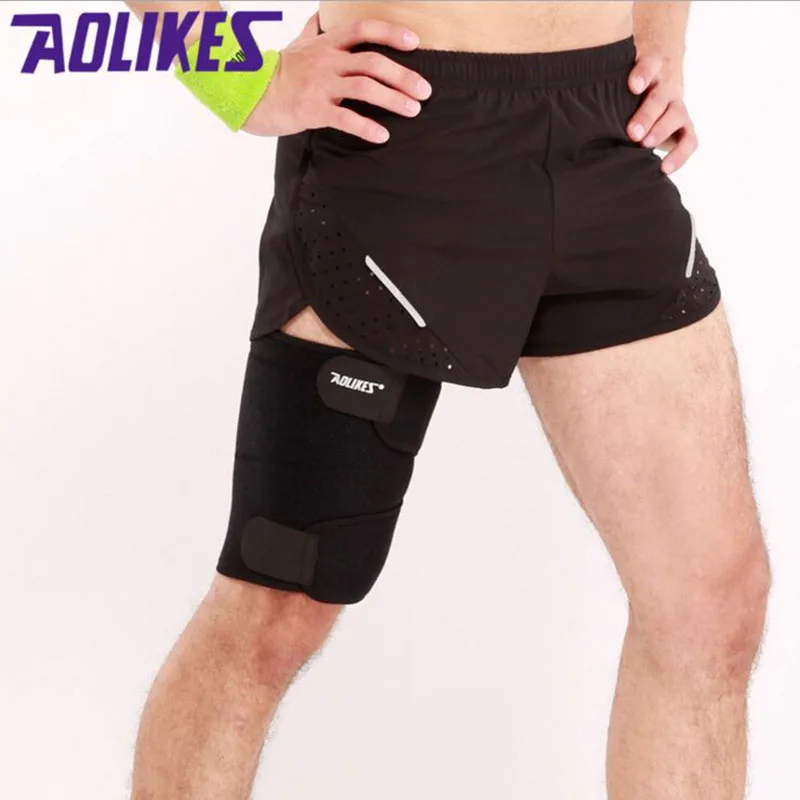 Гетры AOLIKES защитное футбольное движение для защиты мышц бедра снаряжение дышащий