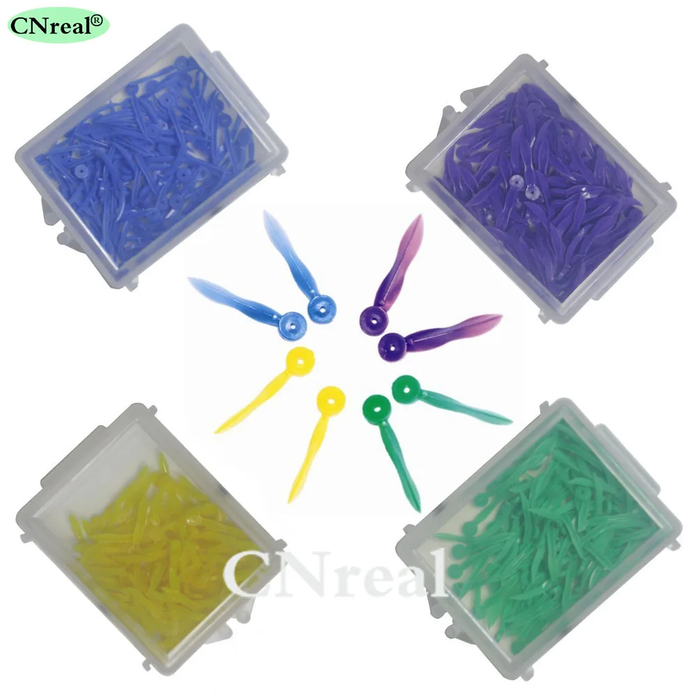 4 упаковки/набор (L/M/S/SS) стоматологические пластиковые клиновидные дуги Вогнутая