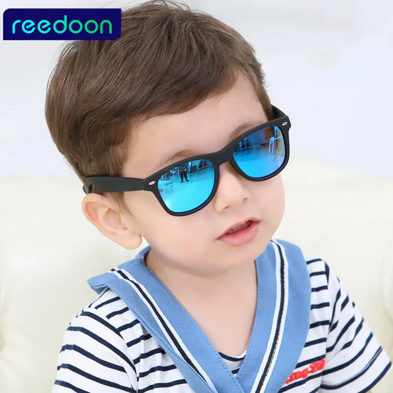 REEDOON 2017 Новая мода Дети солнцезащитные дети мальчик девочка очки Пластик Frame 8