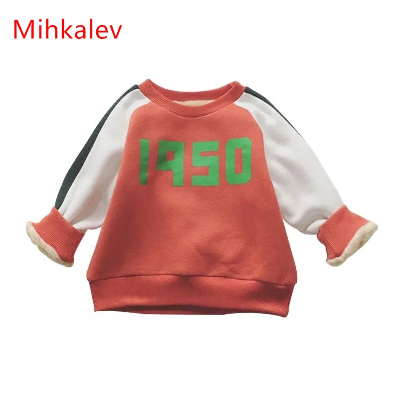 Mihkalev 2017 детская осенне зимняя одежда Свитшоты для мальчиков и Топы Длинные