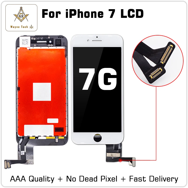 AAA качественный экран для iPhone 7 lcd для Apple iPhone 7 Plus замена экрана без битых пикселей дисплей с сенсорным дигитайзером в сборе