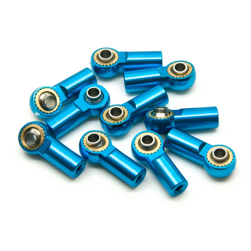 

10 Pcs M3 Metal Rod End Ball Joint Head Durable for 1/10 RC Crawler Car YH-17