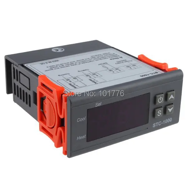 Холодильное Температура контроллер STC-1000 Мини цифровой attemperator 220 В AC 5 шт./лот