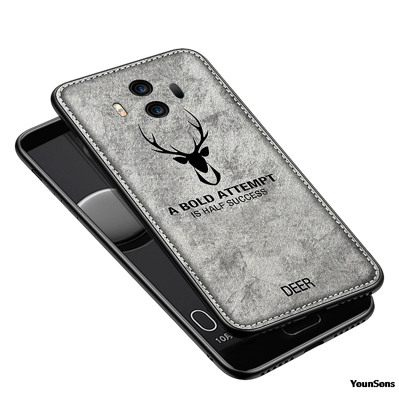 New Fabric Ultra-thin Canvas Silicon Phone Case For Huawei Mate 9 10 20 Pro Cloth Texture Soft Protective Cover Coque |