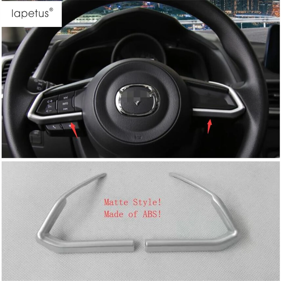 Комплект декоративных крышек на руль для Mazda 2 Demio 2015 - 2019 из АБС-пластика