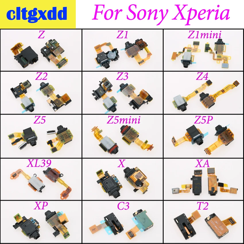 Гибкий кабель для наушников cltgxdd аудиокабель Sony Xperia Z Z1 Z2 Z3 Z4 Z5mini Z5P X XA XP C3 T2 разъем