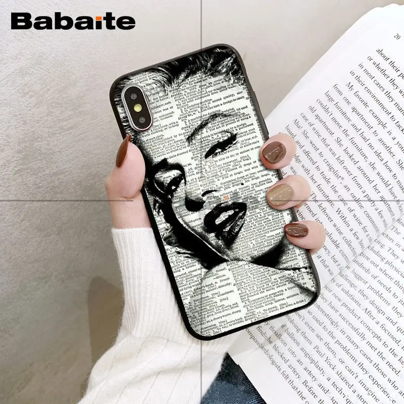 A4 Babaita Мэрилин Монро Роскошный Уникальный Дизайн чехол для телефона iPhone X XS MAX 6 6S 7 7plus 8 8Plus 5 5S XR 11 11pro 11promax - Цвет: A4