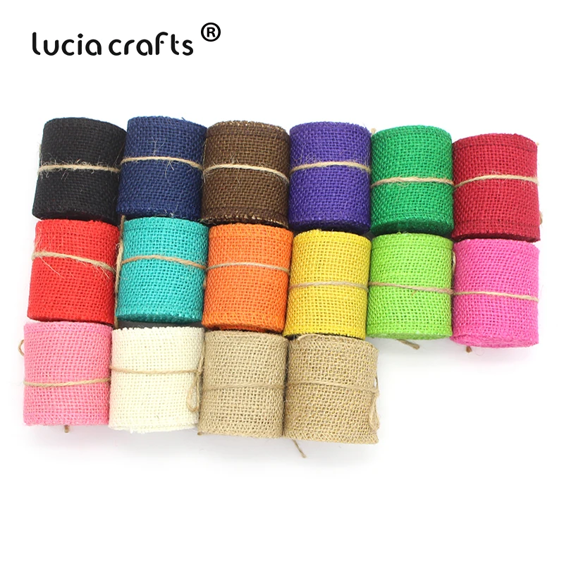 Lucia crafts, 2 года/партия, 6 см, разноцветные, джутовые, мешковины, кружевные ленты, сделай сам, для свадебных мероприятий, вечерние, для упаковки тортов, V0502
