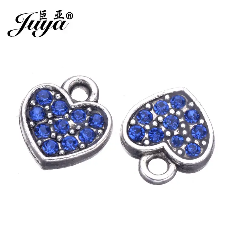As picture 20pcs JUYA 20 штук новые ювелирные изделия из тибетского серебра Cz стразами Сердце Звезда, шарм, Подвески Аксессуары для Для женщин Набор для изготовления ювелирных украшений вручную поставки - Окраска металла: As picture 20pcs