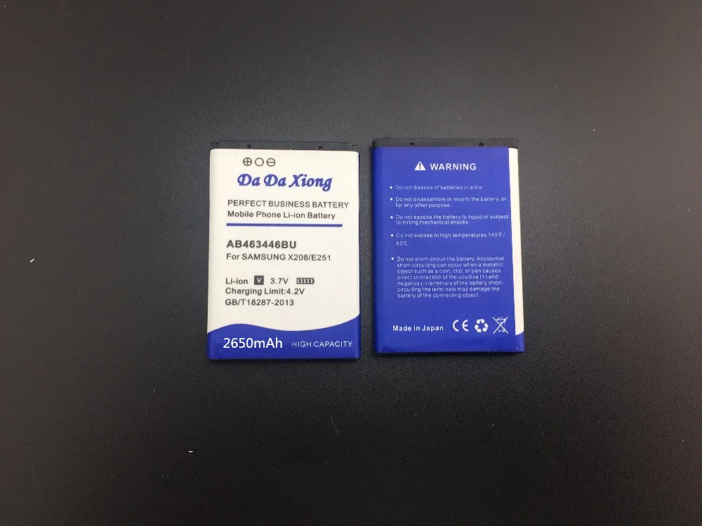 2650 мА/ч AB043446BE AB463446BU AB553446BU батарея для Samsung C3300K X208 X160 B309 GT C3520 E1228 E2530 E339 E2330