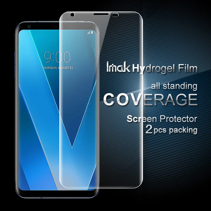 Imak 2 шт не протирающая Антибликовая Гидрогелевая пленка для LG V30 + H930 Защитная