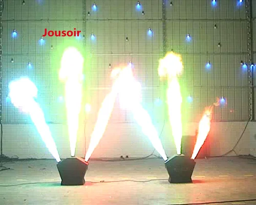 Супер 3 глава пожарной машины DMX512 контролируемых пламя Красочный