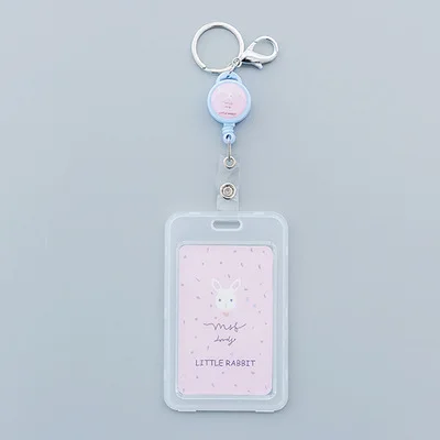 Kawaii Единорог выдвижной держатель карточек медсестры доктор выставка потяните ключ кличка карты бейдж держатель школьные офисные принадлежности - Цвет: 8