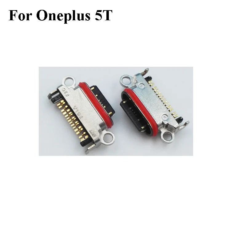 

5PCS For oneplus 5T 5 T USB socket Charging Port High Quality For oneplus 5T 5 T A5010 A 5010 Replacement parts