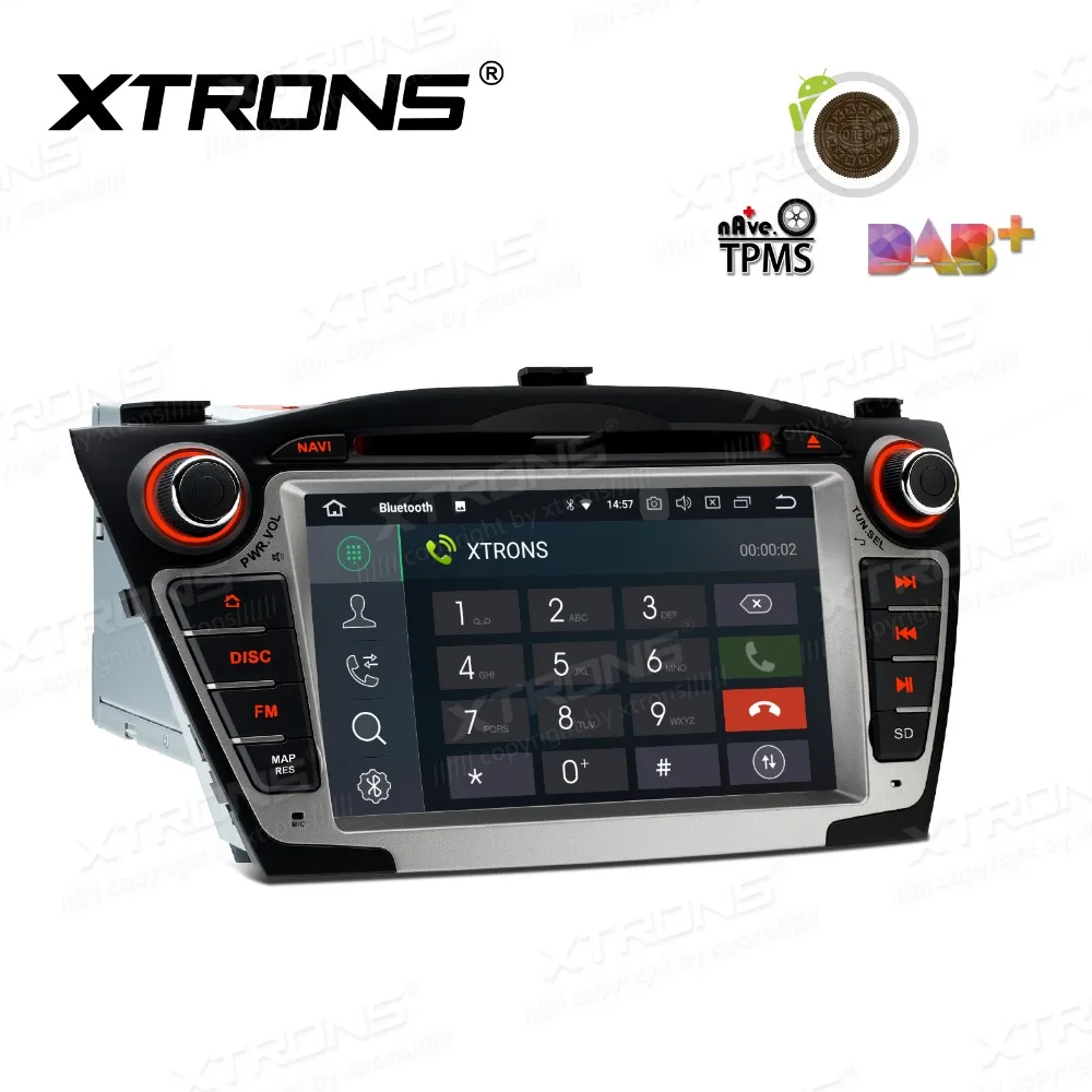 XTRONS Android 8 1 автомобильный dvd-плеер радио gps RDS CAN шина для hyundai IX35 Tucson Generation 2009 2010 2011
