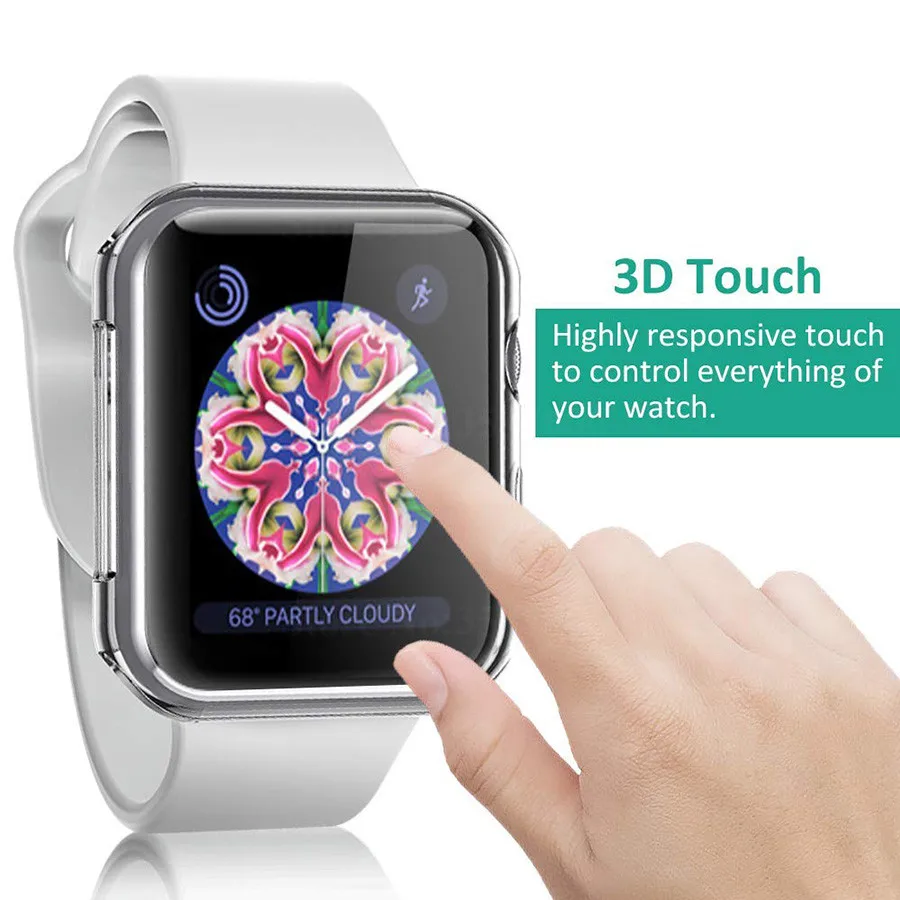 Soft Slim TPU Screen Protector All-around Ultra-thin Cover for iWatch 40mm 44mm accessories Apple Watch Case Series 4 3 2 1 |