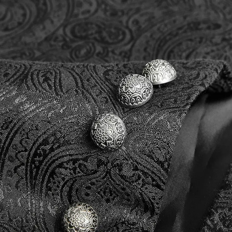 Мужской дамасский жилет в стиле панк рейва куртка викторианском стимпанк готика