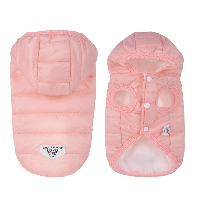 Одежда для собак маленьких Зимний Теплый Щенок домашнее животное кот пуховик