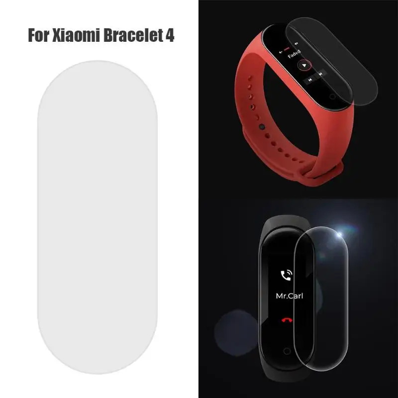 Screen Protector Anti Scratch HD Glass Film Cover Case for Xiaomi Mi Band 4 Smart Bracelet Wearable accessories | Электроника