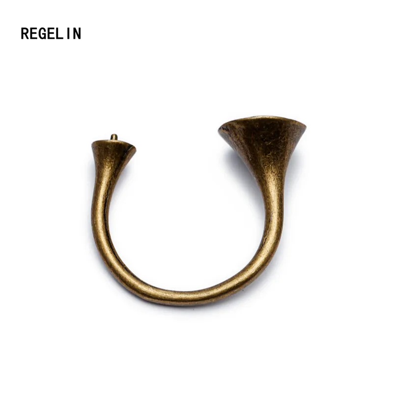 REGELIN, модные украшения, 5 шт./лот(5 мм, 10 мм), открытые кольца, двойные Кабошоны, поднос, сделай сам, кольца на палец, аксессуары