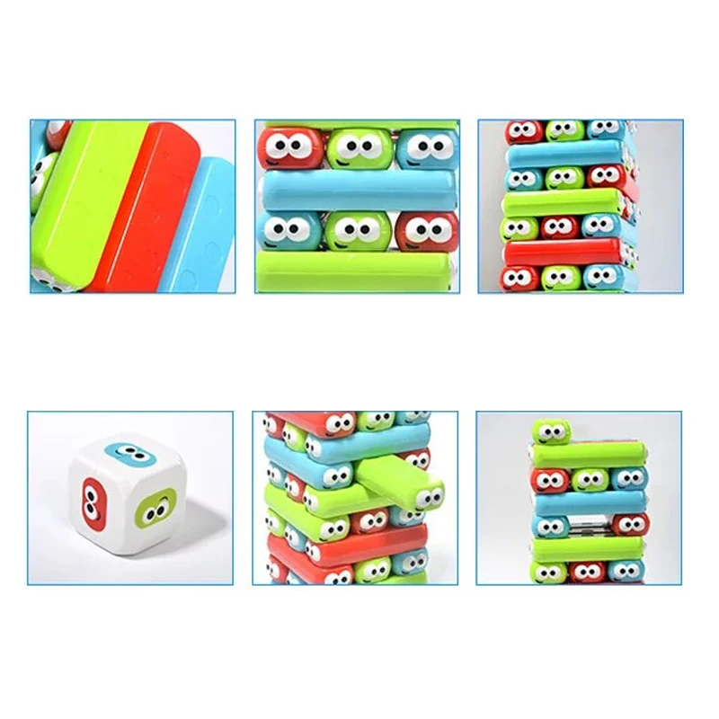 Радужный штабелер пластиковая развивающая игрушка забавный кирпич 3D Пазлы