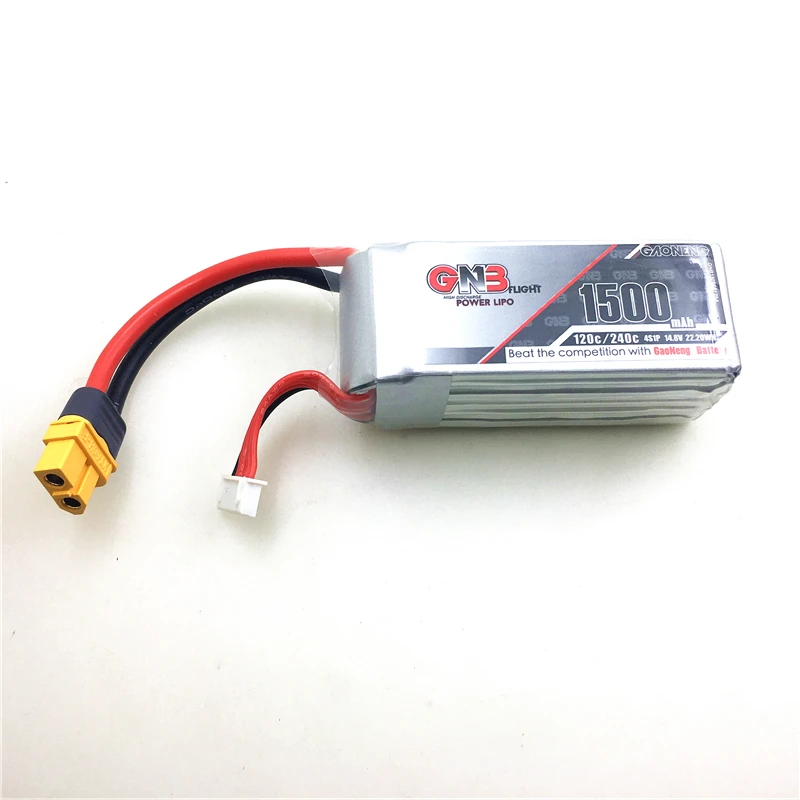 Gaoneng GNB 14 8 V 1500mAh 4S 120C/240C Lipo батарея для FPV гоночного дрона квадрокоптера вертолета