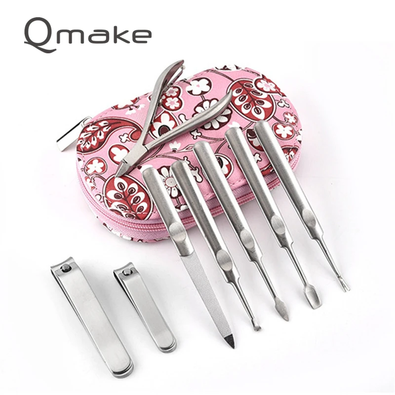 Qmake Набор для маникюра и педикюра Комплект машинки стрижки ногтей