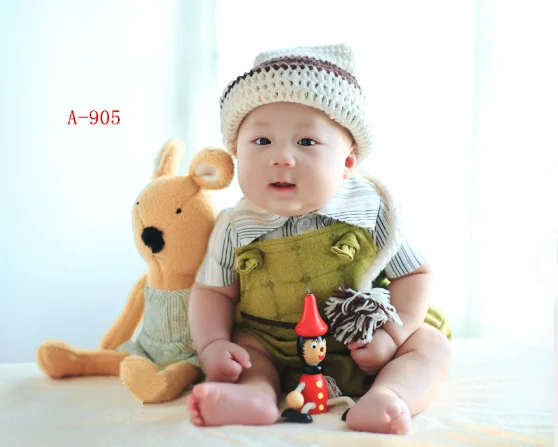 Dvotinst Baby Boys Photography Props Gentleman Outfits Clothes Set for 3-6M Fotografia Wedding Party Studio Shoot Photo Prop | Детская