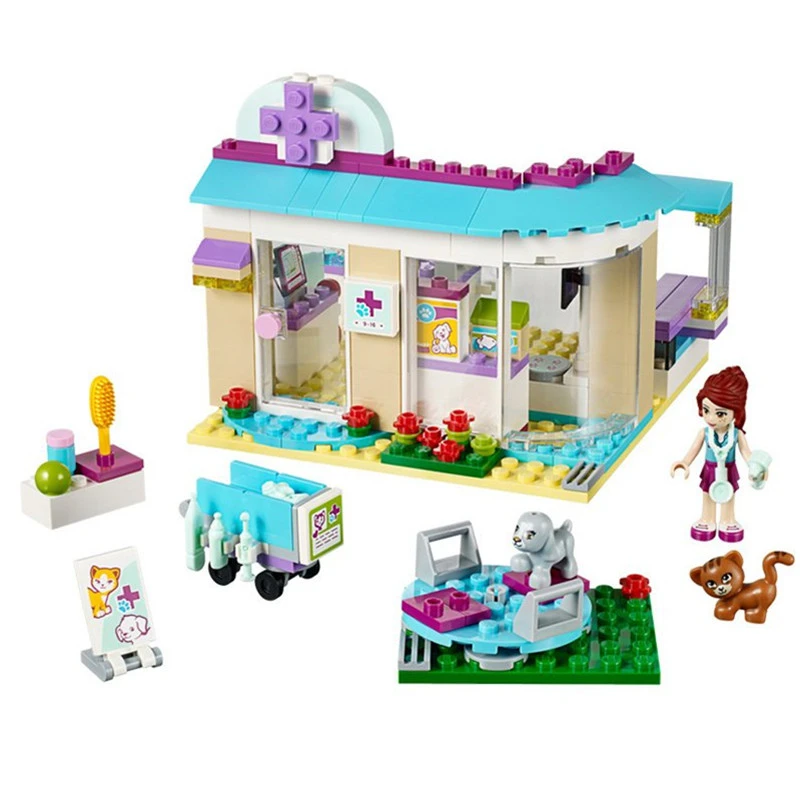 Новое поступление 203 шт./лот Legoings девочек хороший друг ветеринарная ПЭТ Clinic