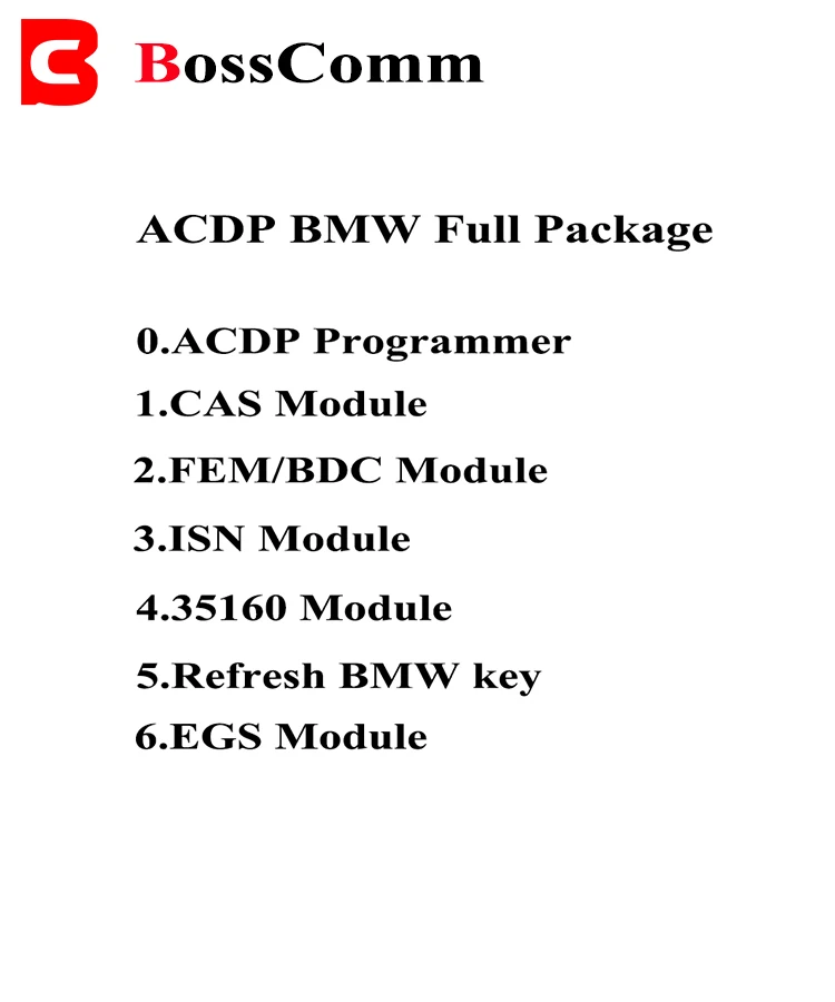 2019 Мини ACDP для BMW ключ программист полная посылка через OBD2 CAS/FEM &amp BDC/ISN/M35XX/Key