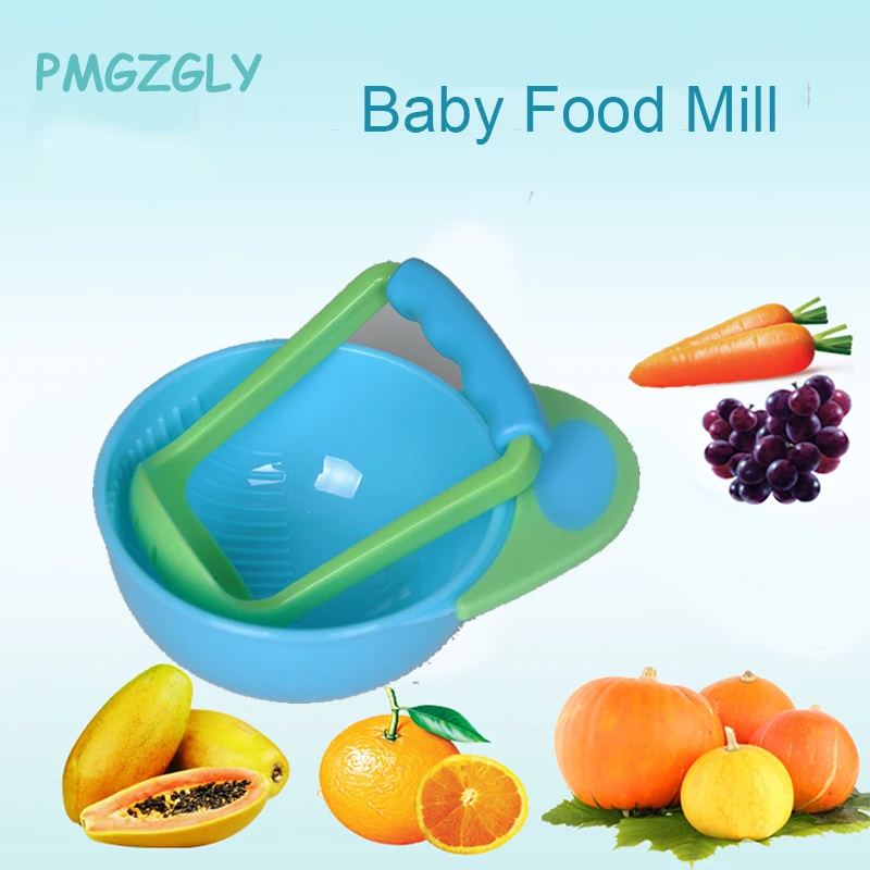 

1Pc Baby Food Handmade Grinding Bowl Supplement Fruits /Vegetables Bowl Baby food grinder Child Holding Fine Grinding Rod