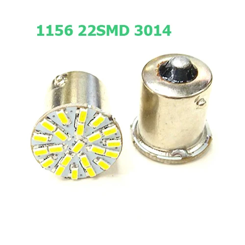 1 шт. 1156 SMD 3014 22 LED BA15S P21W Автомобильный задний боковой индикатор огни парковочная