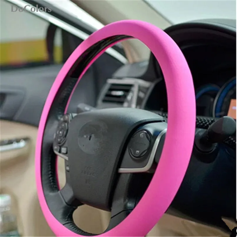 Силиконовый чехол DoColors на рулевое колесо для Toyota Camry Corolla Yaris high Lander Land Cruiser PRADO Vios