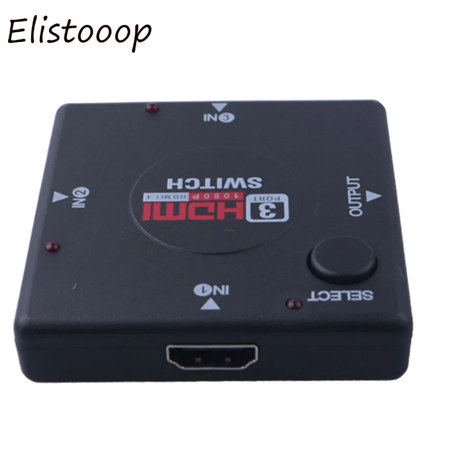 Elistooop 3 порта HDMI переключатель HD 1080P разделитель Vedio усилитель для Xbox 360 DVD PS3|Кабели