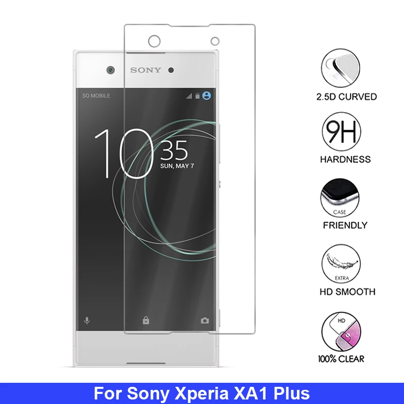2 шт. закаленное стекло для Sony Xperia XA1 Plus Защита экрана пленка двойное G3412|Защитные