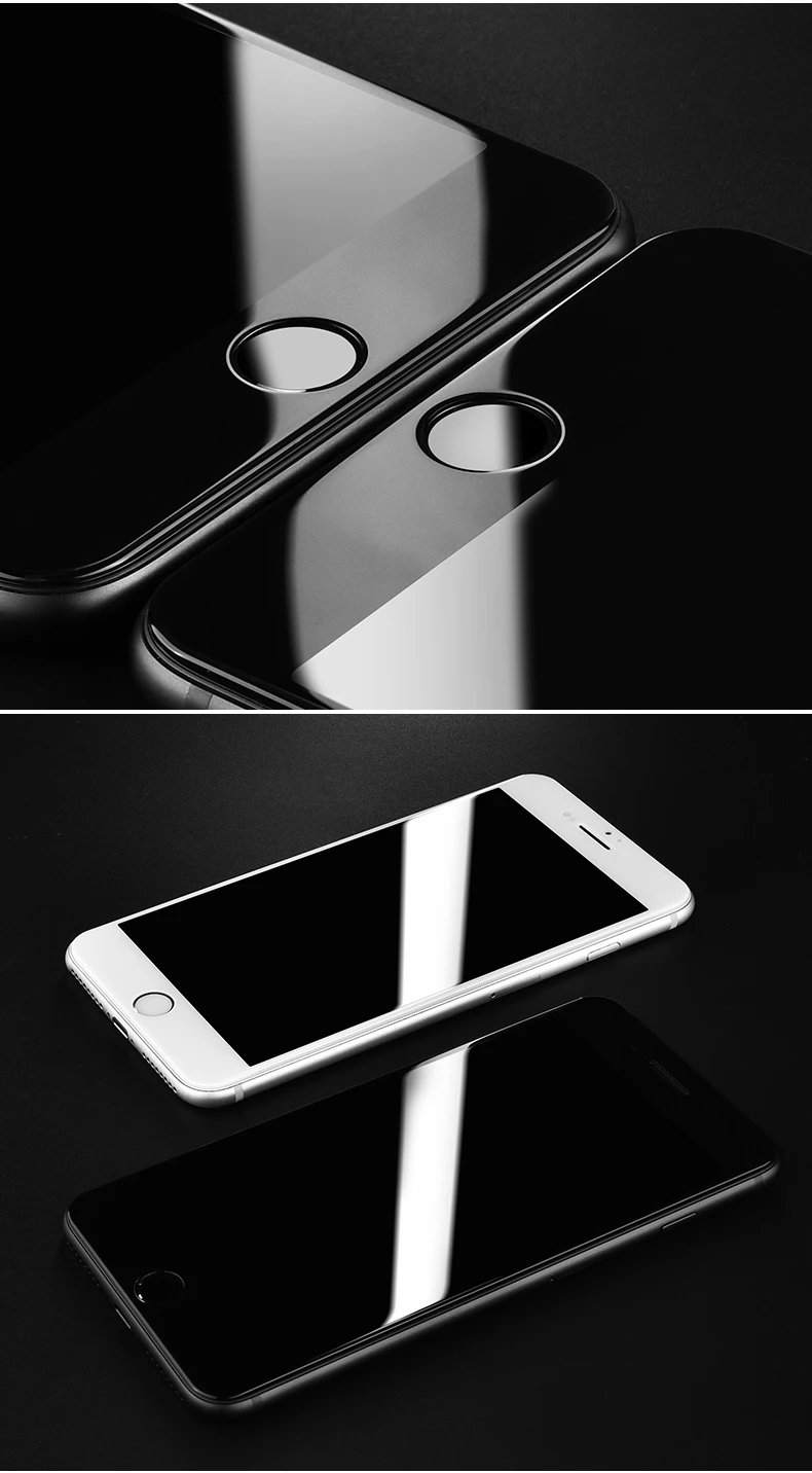 Dreamysow 6D 9H 3D твердое закаленное стекло с закругленными краями для iPhone X 10 6 6s 7 8 6Plus 6s Plus 7Plus 8Plus Защитное стекло для экрана
