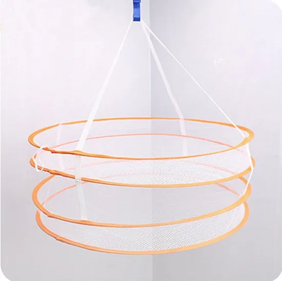 Случайный Цвет круглый сушилка для свитера складной 2 слоя подвесная вешалка