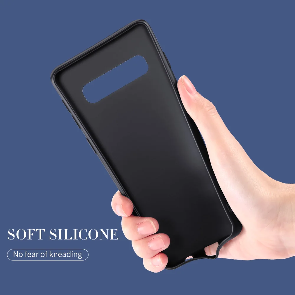 Матовый Мягкий чехол из ТПУ для Samsung S7 Edge S8 S9 S10 S10e S6 простые Чехлы A5 A7 A9 J4 J7 Capa Coque