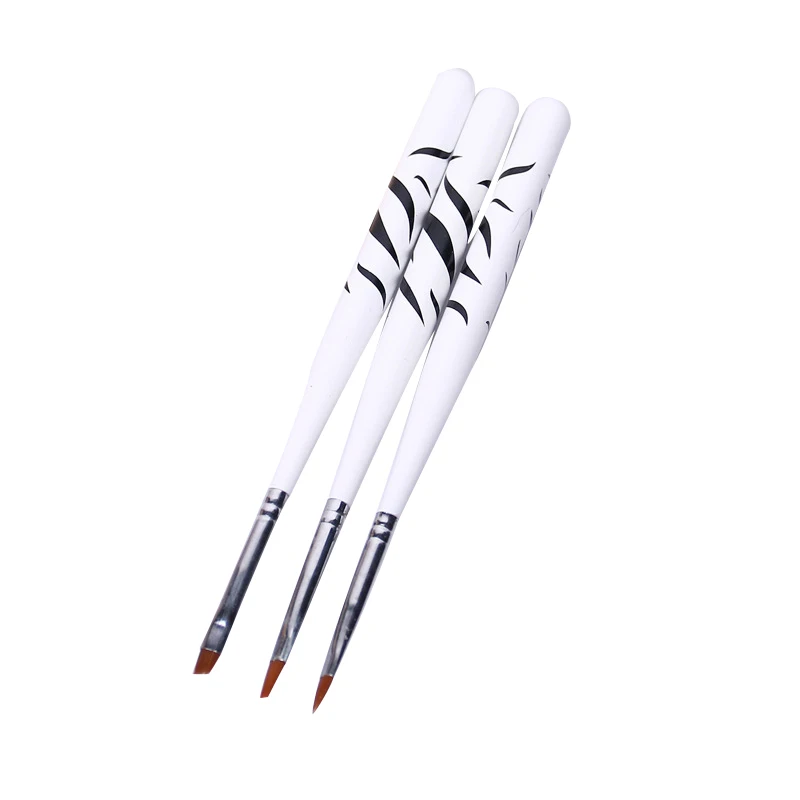 Ycyan Зебра ногтей Книги по искусству линии Живопись Pen Brush Профессиональный