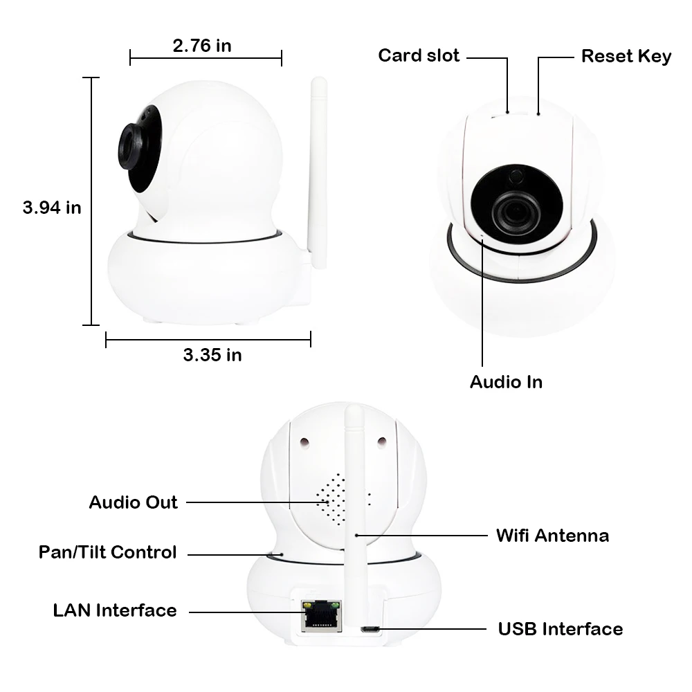 1080P Wifi PTZ IP камера слежения за лицом P2P Беспроводная onvif Сетевая безопасность