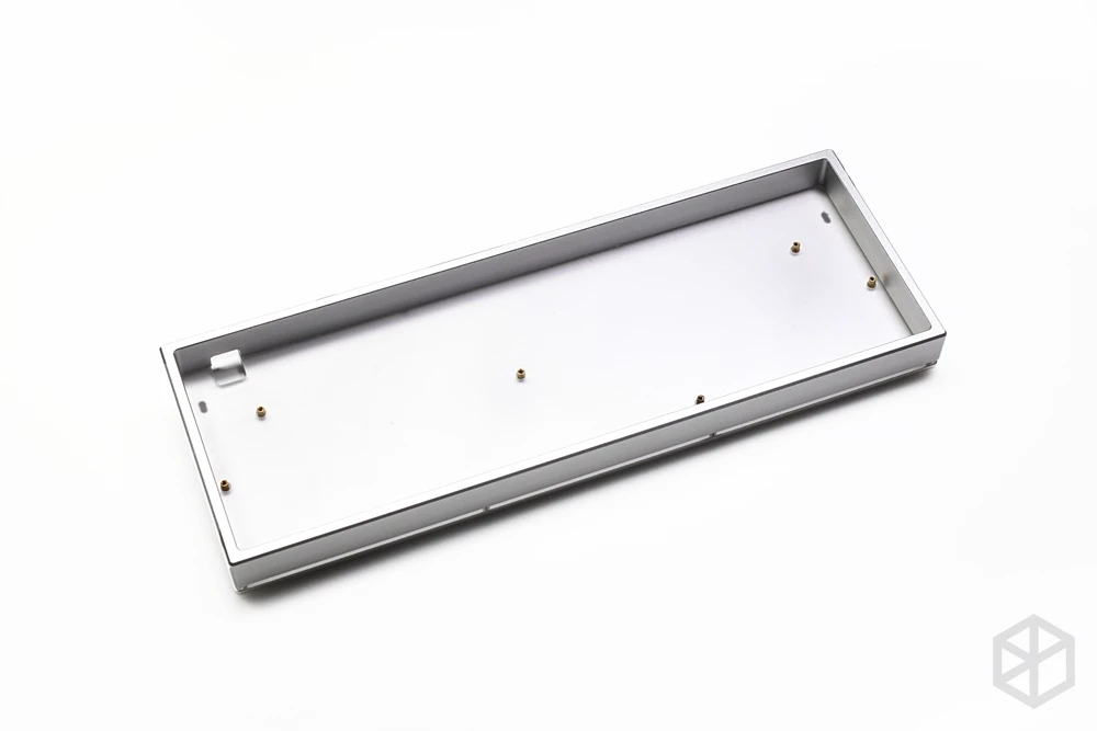 3 Layer C Silver x1 Анодированный алюминий 3 слоя acclive угол чехол для пользовательской механической клавиатуры Черный Сивер серый colorway для gh60 xd60 xd64 - Цвет: 3 Layer C Silver x1