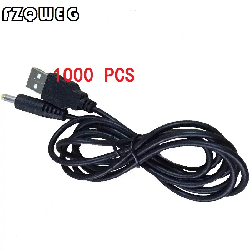 

FZQWEG 1000 шт. для PSP 1000 2000 3000 USB зарядный кабель от USB к DC 4,0x1,7 мм штекер зарядный кабель шнур