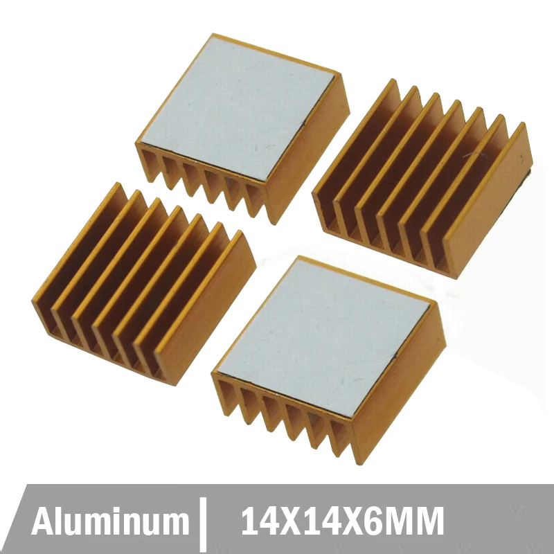 20 шт. алюминиевый радиатор с лентой 14 х14х6 мм|aluminum heatsink|heat sinkheat cooler |