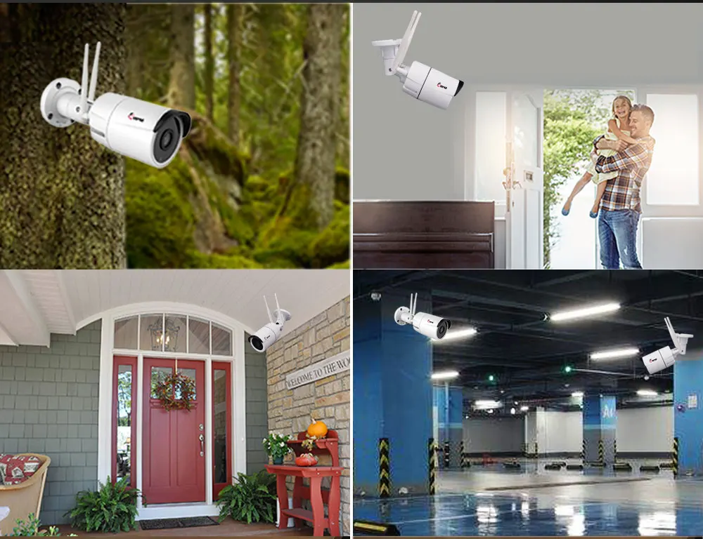 Keeper IP камера металл WIFI 1080P ONVIF Беспроводной Проводная P2P CCTV пуля наружная водонепроницаемый камера вместе с Слот для карты памяти