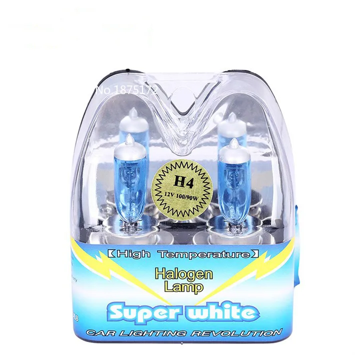 2 шт. автомобильные галогенные лампы H4 9003 HB2 12 в 100 Вт 90 6000 К|head light bulbs|headlight bulbfog bulb |