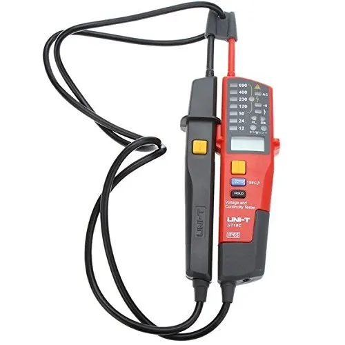 UNI-T UT18C UT18D Автоматический диапазон напряжения измеритель непрерывности УЗО тестер ЖК-дисплей/светодиодный индикатор Даты держать без батареи детектор обнаружения