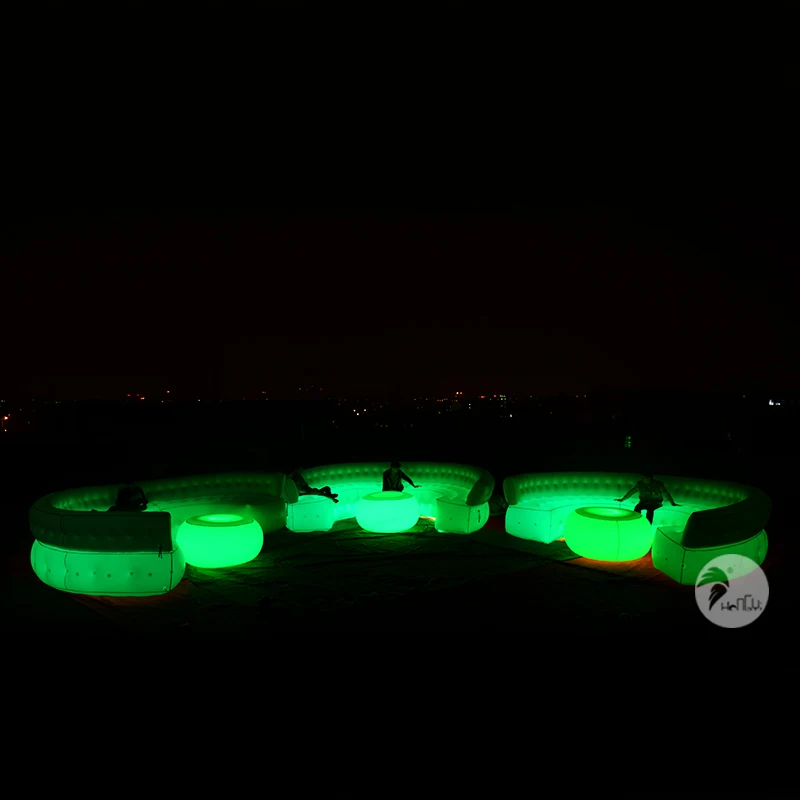 Надувной диван со светодиодной подсветкой для выступления на открытом воздухе