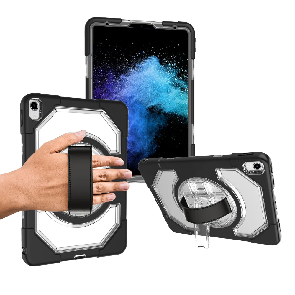 Силиконовый чехол для iPad Pro, 11 дюймов, планшет с 360 поворотом, регулируемый ремешок на руку, ударопрочный чехол FHL02